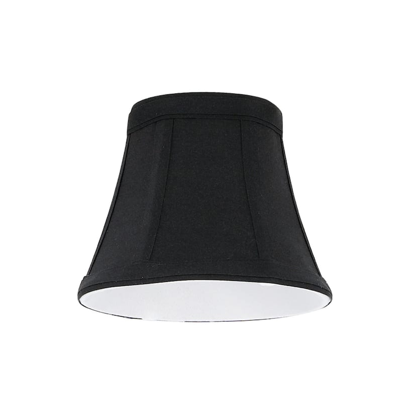 Aspen Creative Bell Chandelier ClipOn Lamp Shade (9 Pack), Black, (3